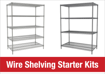 Wire Shelving Starter Kits